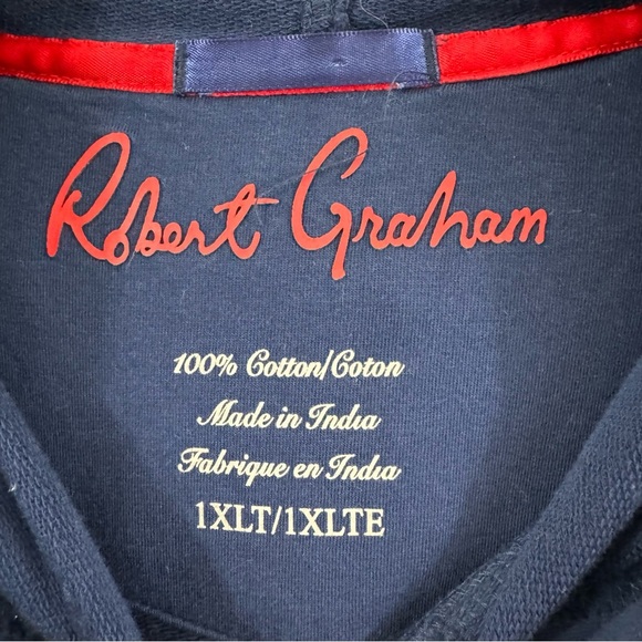 Robert Graham Witchmount Hoodie Graphic Skull Blue Size XL Tall Item B7413 - Picture 11 of 11